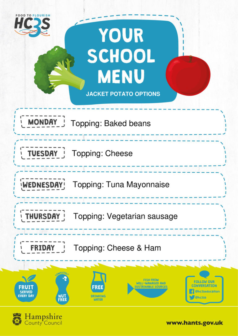 School Meals & Menus – St Mark's CofE Primary School