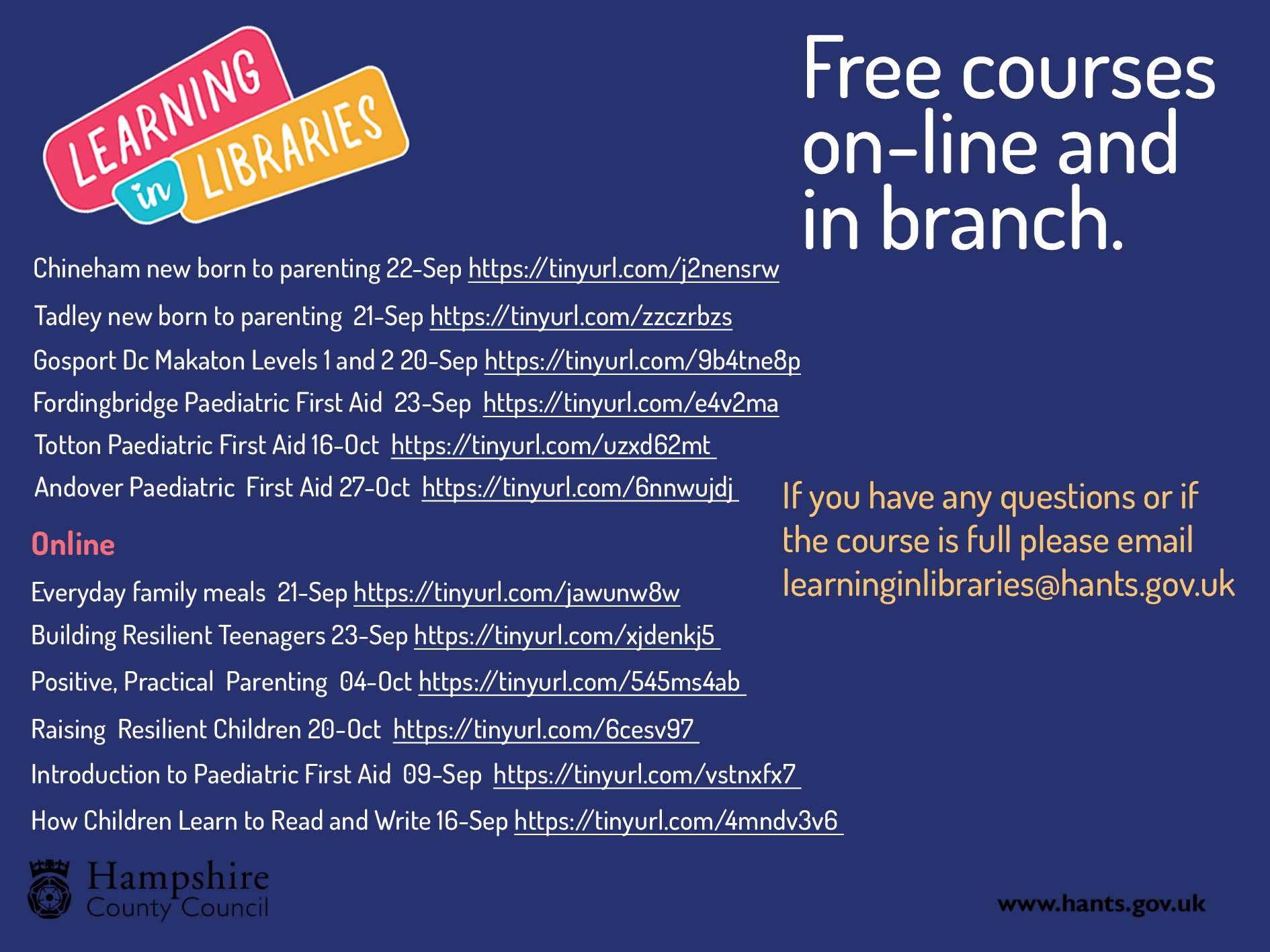 Learning Libraries free courses St Mark's CofE Primary School